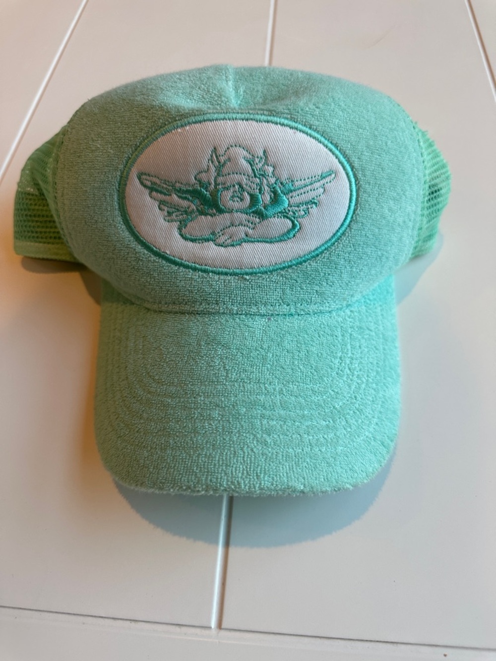 Boys Lie Mint Green Logo Trucker Hat